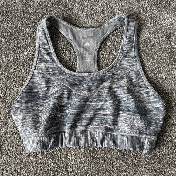 adidas Other - Adidas Sports Bra Women's Climalite Techfit Bra Size M Gray